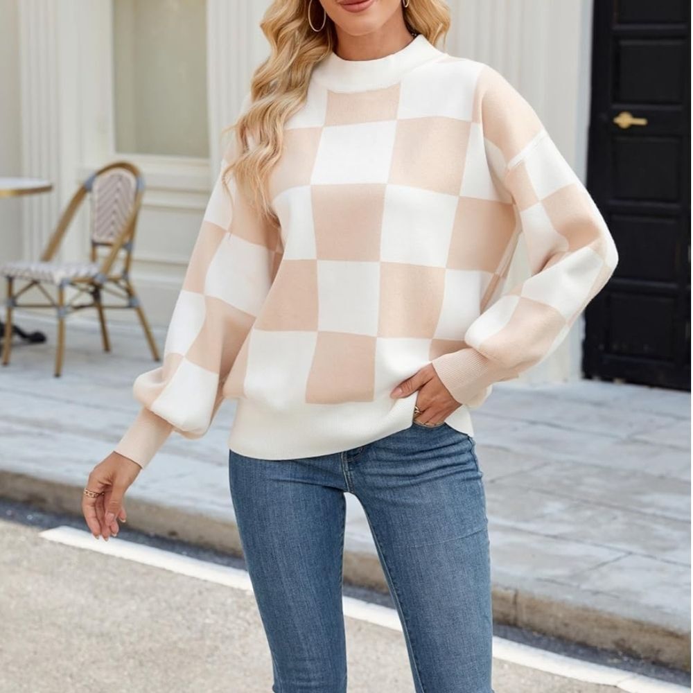 Moshu Women's Trendy Oversized Ribbed Knit Pullover Sweater - NWT
